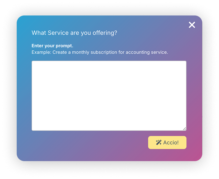 create products or services